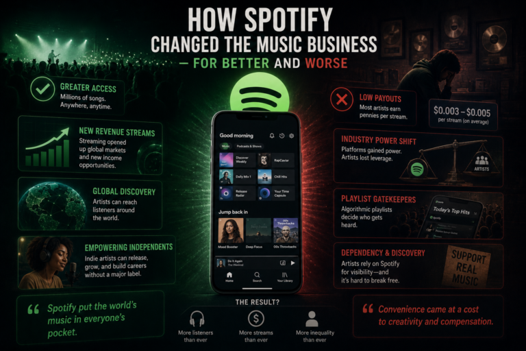 How Spotify Changed The Music Business – For Better And Worse